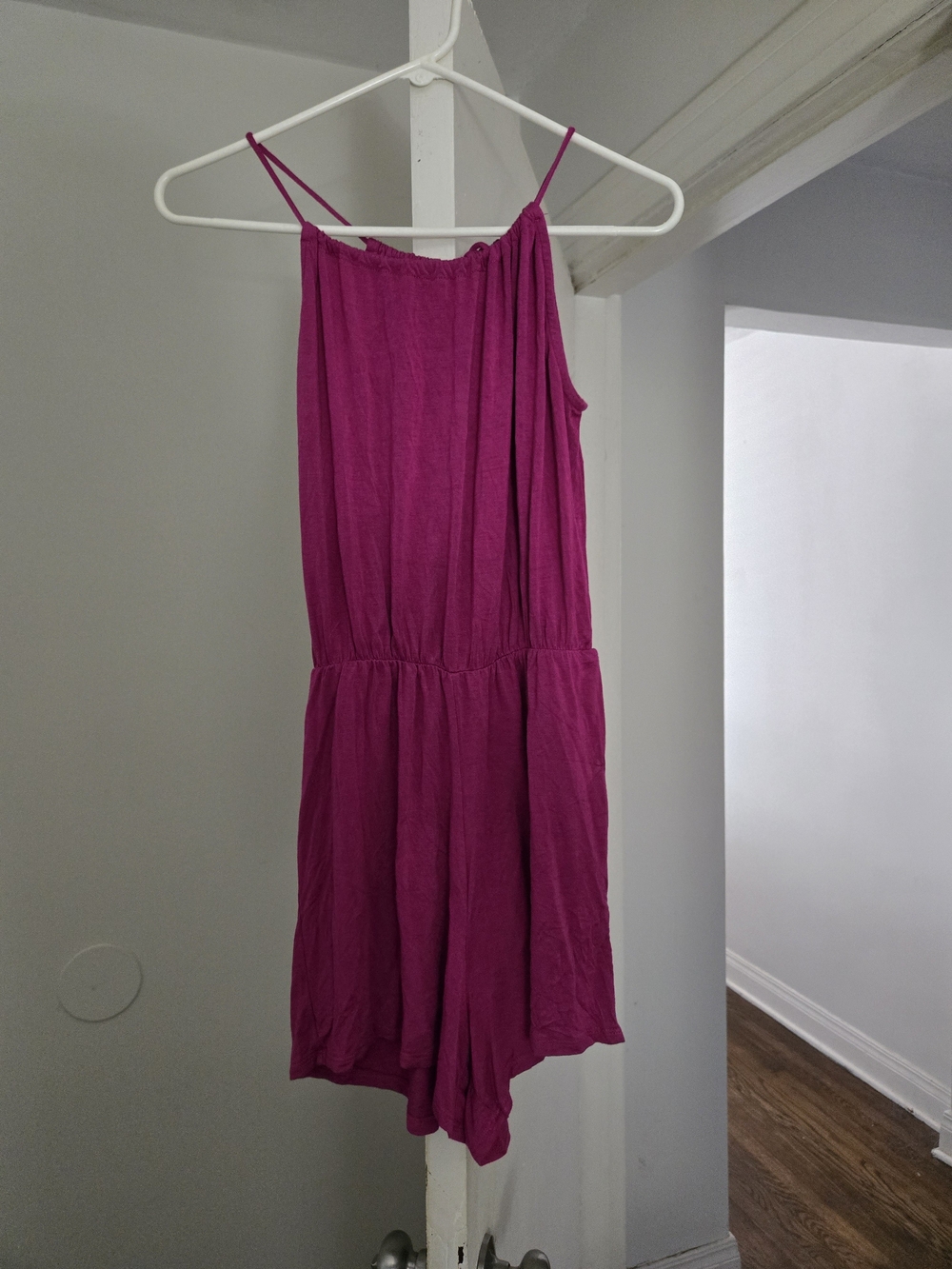 Pink Lily Women’s Magenta Spaghetti-Strap Romper